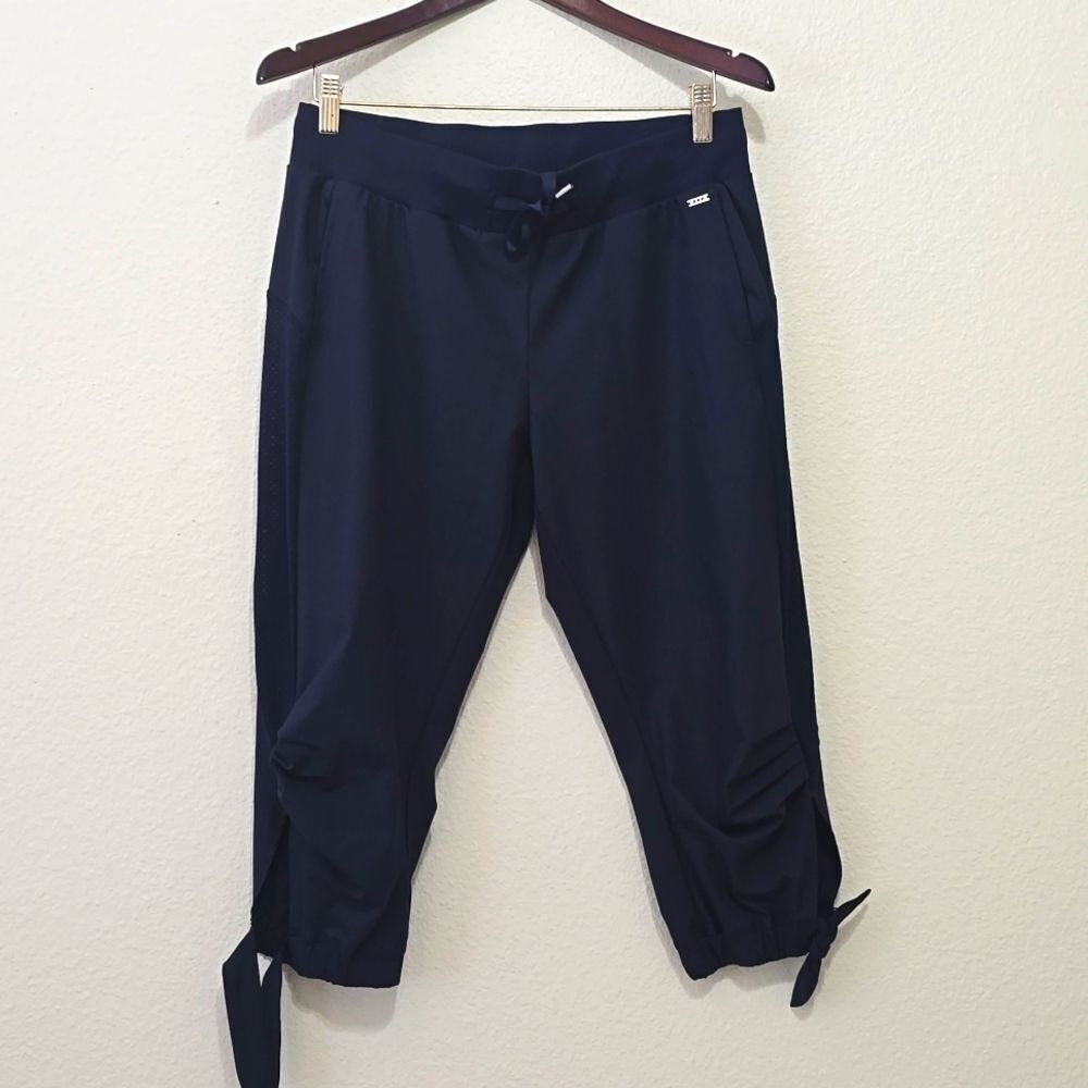 Lorna Jane Fit Activewear Ankle Joggers Track Pant Navy Size Small